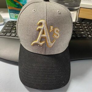 ‘47 Oakland A's Logo Gray and Black Cap